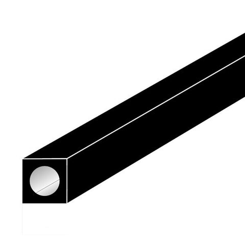 .196 OD x .125 ID x 40 Carbon Fiber Square Tube-SKU 5854