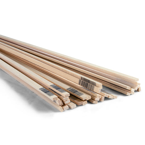 1/8 x 1/4 x 24 Basswood Strips-SKU 4046