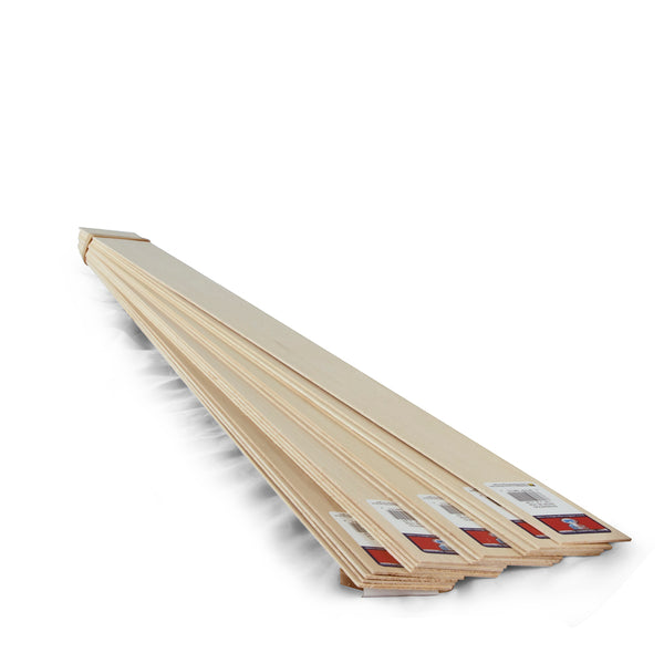 1/16 x 2 x 24 Basswood Sheets-SKU 4111